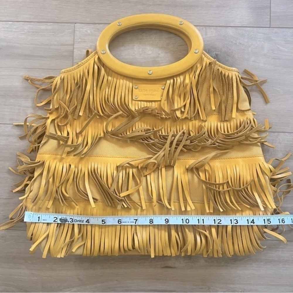 Rare Kate Spade Yuma Ida Leather Fringe Bag - Picture 15 of 17